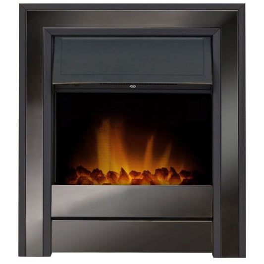 Acantha Argo Electric Fire in Black Nickel with Remote Control