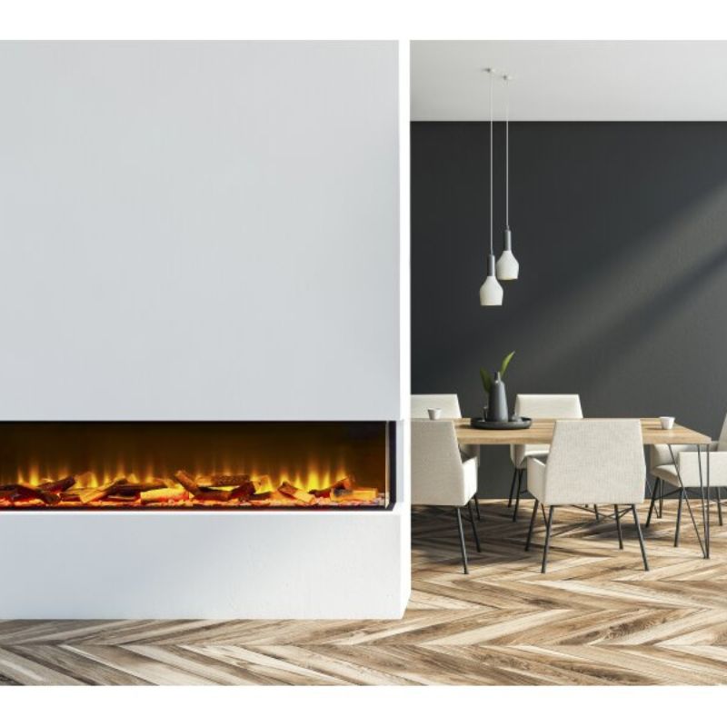 Acantha Aspire 150 Corner View Media Wall Electric Fire