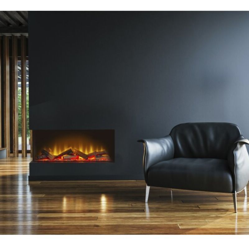 Acantha Aspire 75 Corner View Media Wall Electric fire