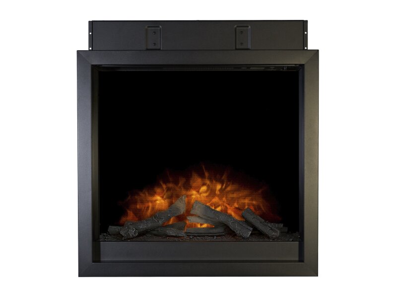 Acantha Ontario Electric Inset Wall Fire with Remote Control in Black