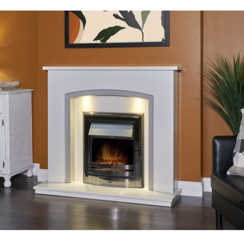 Acantha Vela Electric Fire in Black Nickel