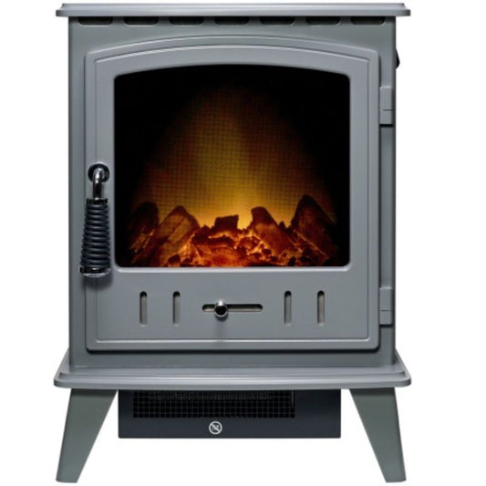 Adam Aviemore Electric Stove in Grey Enamel