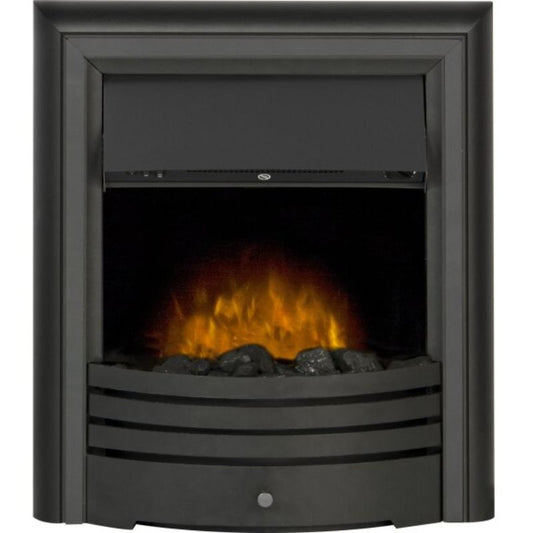 Adam Cambridge Coal Electric Fire in Black