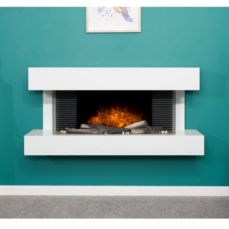 Adam Manola XL Wall Mounted Electric Suite with Remote in Pure White, 48 Inch