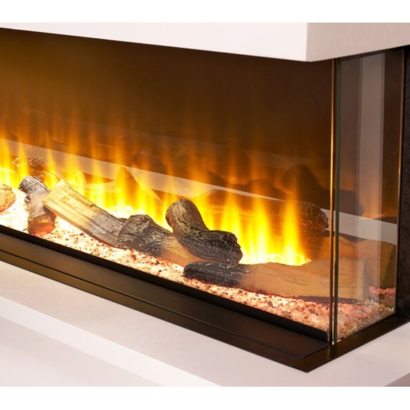 Adam Sahara Panoramic Media Wall Electric Fire, 22 Inch