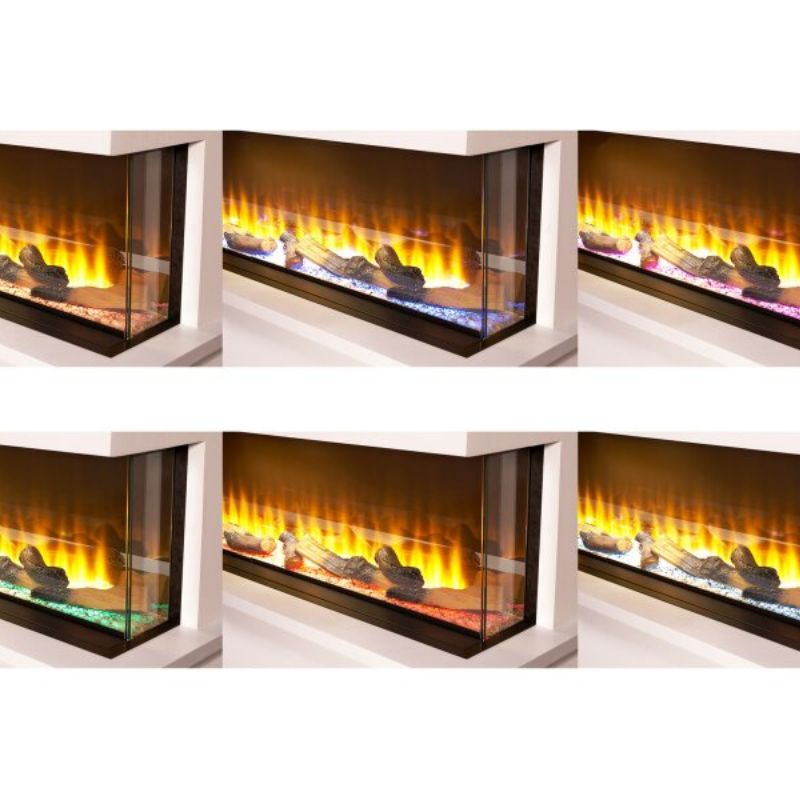 Adam Sahara Panoramic Media Wall Electric Fire, 51 Inch