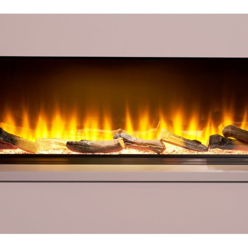 Adam Sahara Panoramic Media Wall Electric Fire, 51 Inch