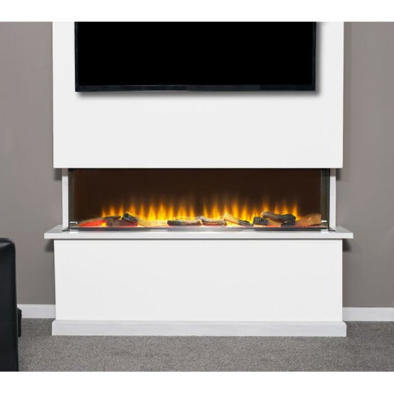 Adam Sahara Panoramic Media Wall Electric Fire, 51 Inch