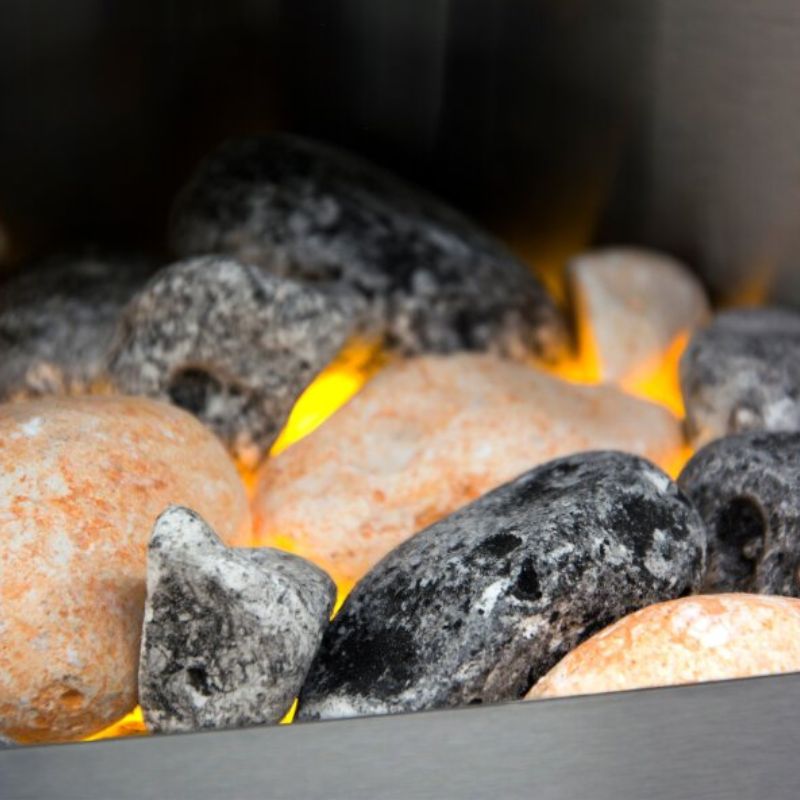 Adam Solus Fireplace in Oak with Helios Electric Fire in Brushed Steel, 39 Inch