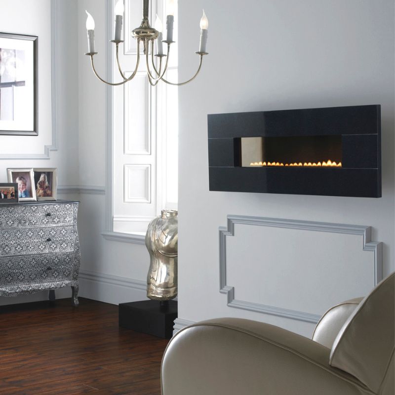 EKO 590 WALL MOUNTED FLUELESS GAS FIRE LANDSCAPE FORMAT