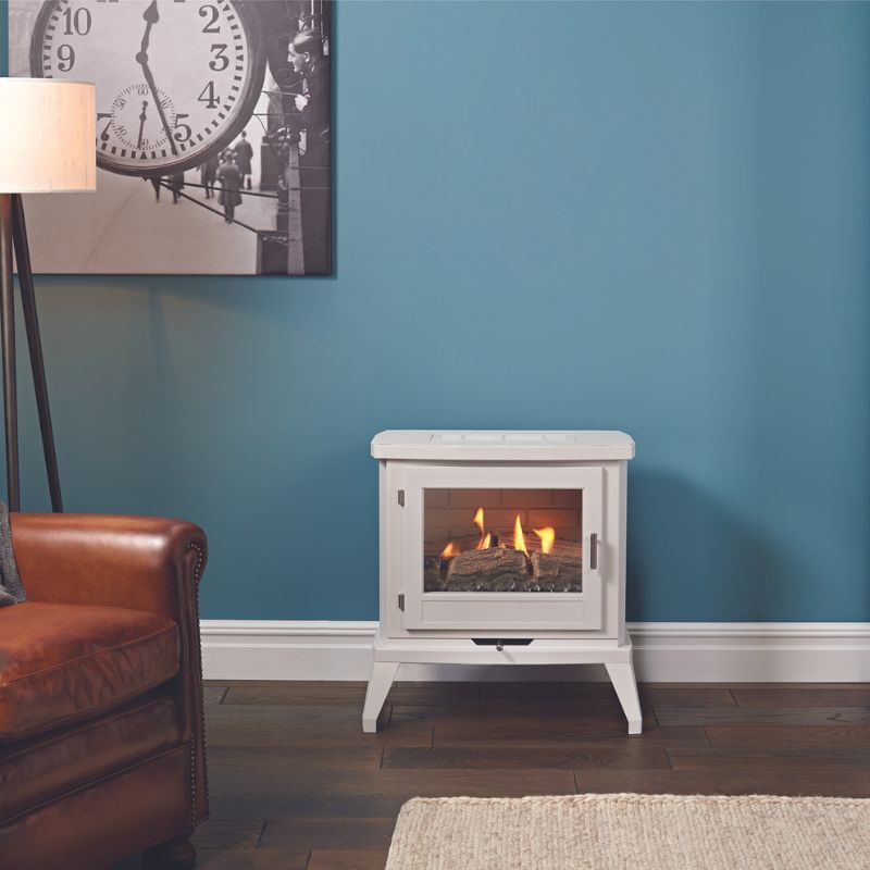 EKO FIRES 6030 FLUELESS GAS STOVE WHITE