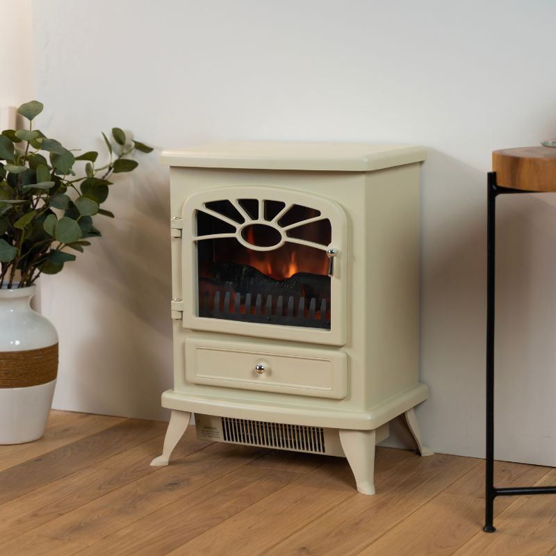 Ekofires 1410 Electric Stove cream