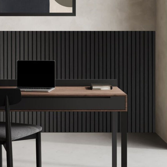 Fuse Acoustic Wooden Wall Panel in Charcoal Oak, 1.2m x 0.6m