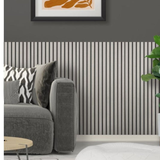 Fuse Acoustic Wooden Wall Panel in Grey Oak, 1.2m x 0.6m