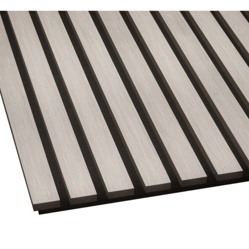 Fuse Acoustic Wooden Wall Panel in Grey Oak, 1.2m x 0.6m