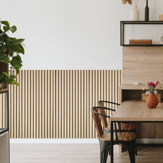 Fuse Acoustic Wooden Wall Panel in Natural Oak, 1.2m x 0.6m