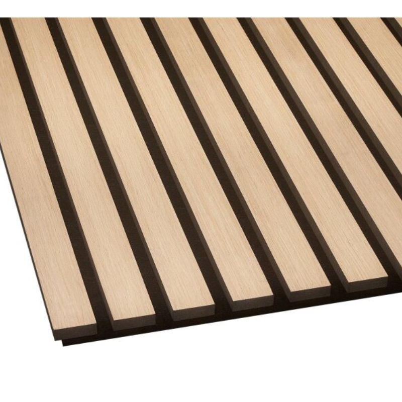 Fuse Acoustic Wooden Wall Panel in Natural Oak, 2.4m x 0.6m