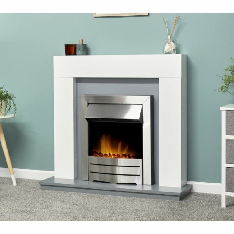 Adam Colorado Electric Fire in Brushed Steel