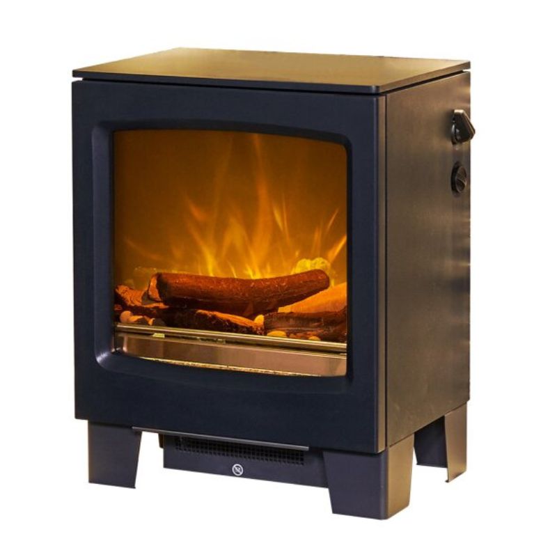 Acantha Lunar Electric Stove in Charcoal Grey