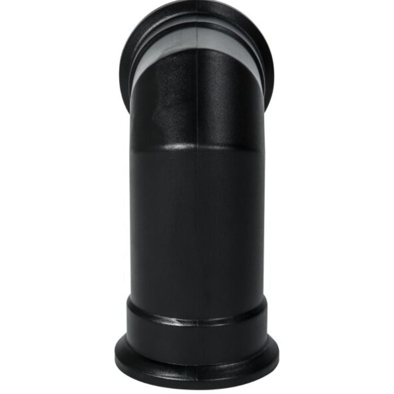 Adam Angled Decorative Stove Pipe in Black