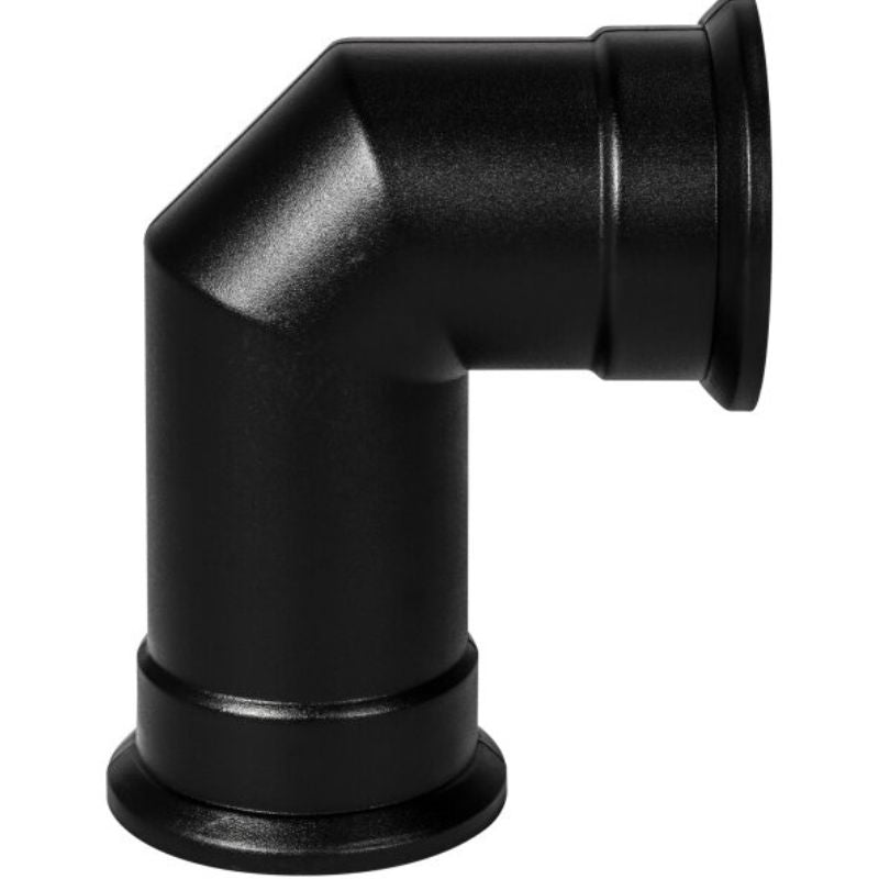 Adam Angled Decorative Stove Pipe in Black