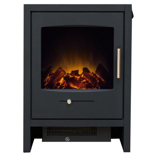 Adam Bergen Electric Stove in Charcoal Grey