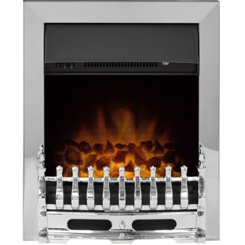 Adam Blenheim Electric Fire in Chrome