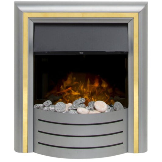 Adam Lynx 3-in-1 Electric Fire in Silver