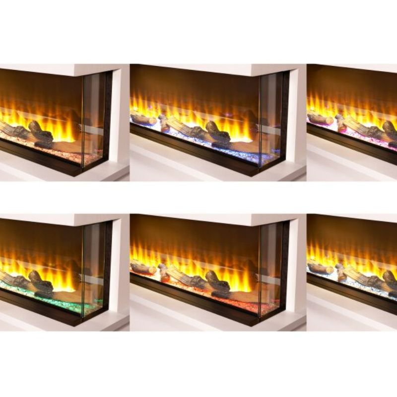 Adam Sahara Panoramic Media Wall Electric Fire 61 Inch