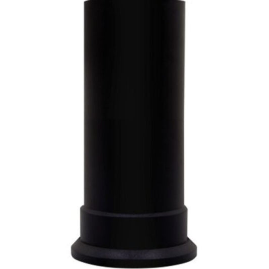 Adam Short Decorative Straight Stove Pipe in Black