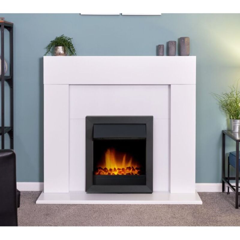 Adam Vancouver Inset Electric Fire in Black