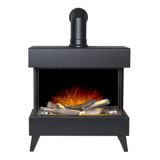 Adam Viera Electric Stove with Remote Control in Black