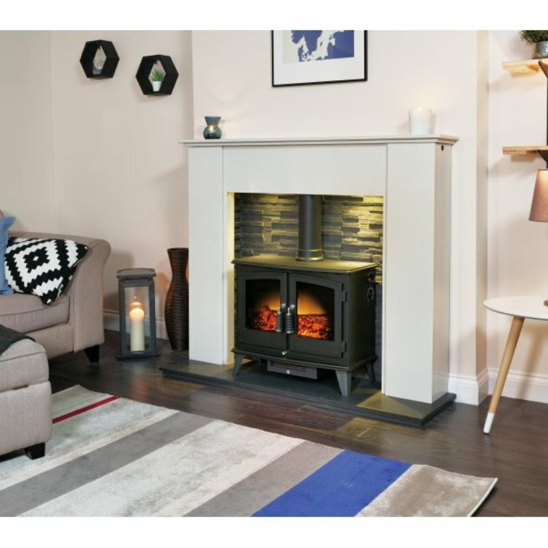 Adam Woodhouse Electric Stove in Black