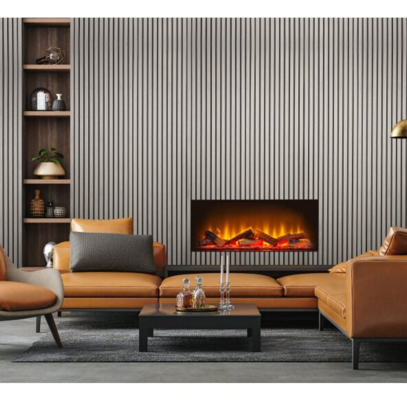 Fuse Acoustic Wooden Wall Panel in Grey Oak, 2.4m x 0.6m